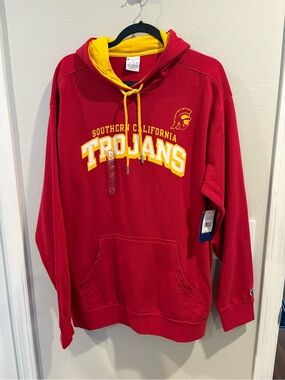 Champion USC Trojans red pullover hoodie Men’s Size XL New